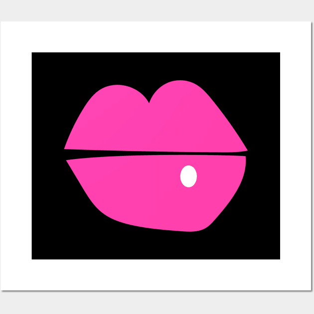 Pink lips Wall Art by monika27